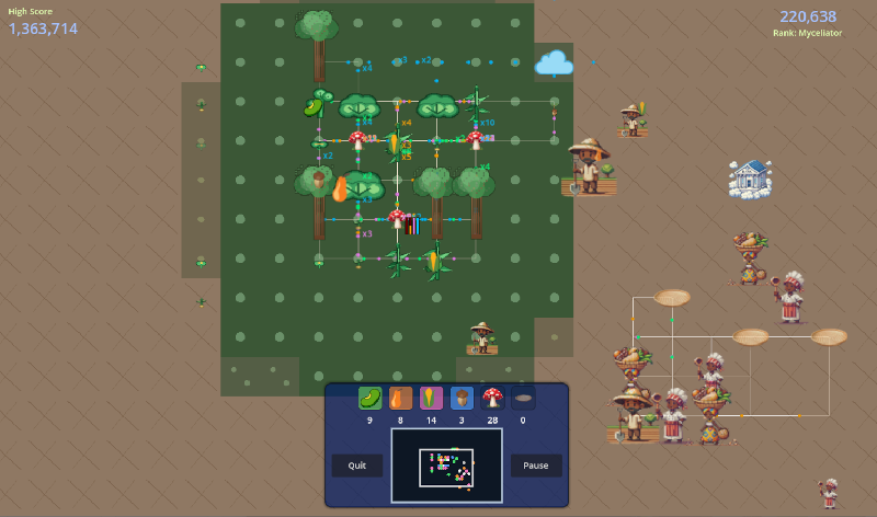 Social Soil gameplay screen